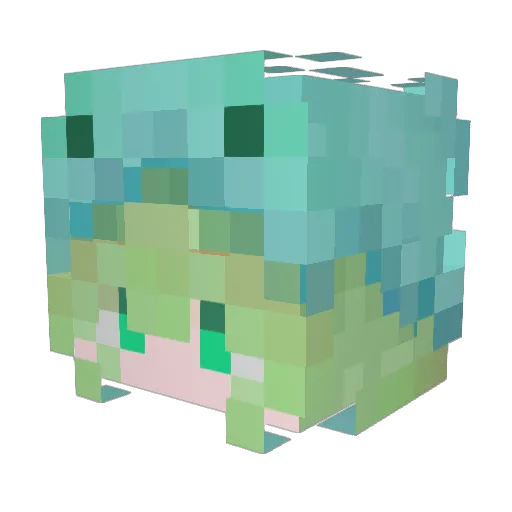 yi_2699 Minecraft avatar head, 3D render