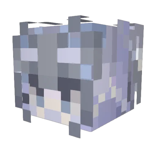 yiding_ Minecraft avatar head, 3D render