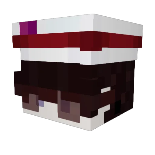 yiela Minecraft avatar head, 3D render