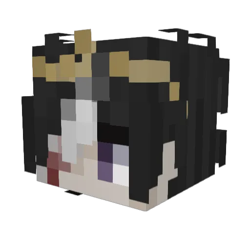 yiensang Minecraft avatar head, 3D render