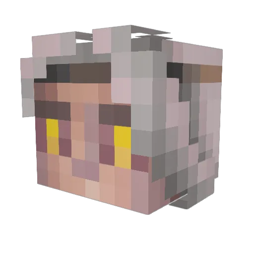 yigitsezer Minecraft avatar head, 3D render
