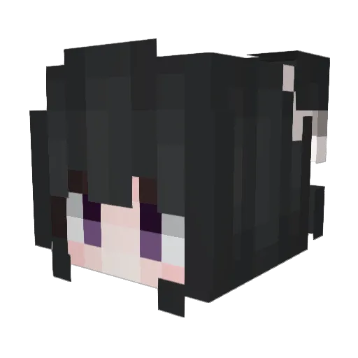 yiiyi Minecraft avatar head, 3D render