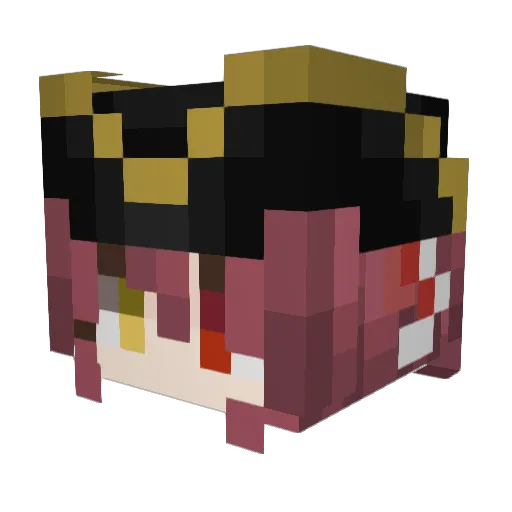 yijoohoon Minecraft avatar head, 3D render