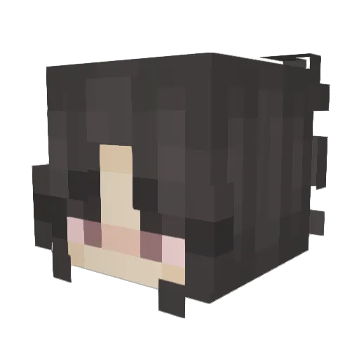 yikess Minecraft avatar head, 3D render