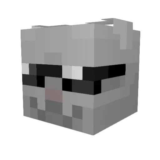 yikezJR Minecraft avatar head, 3D render