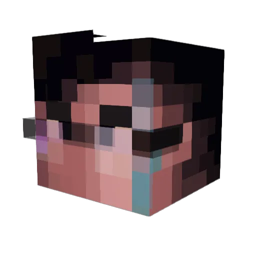 yilli_ Minecraft avatar head, 3D render