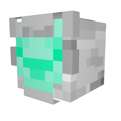 yin0_ Minecraft avatar head, 3D render