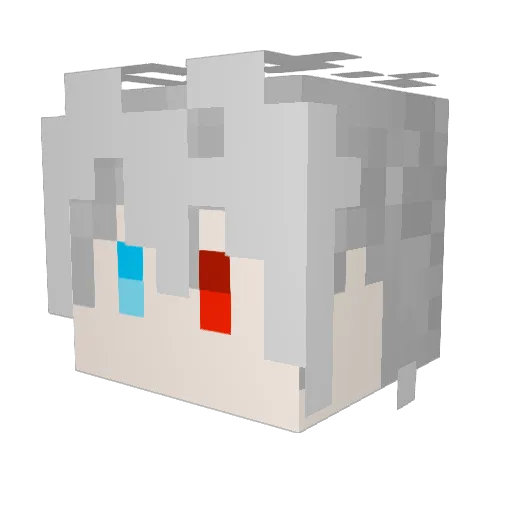 ying456 Minecraft avatar head, 3D render