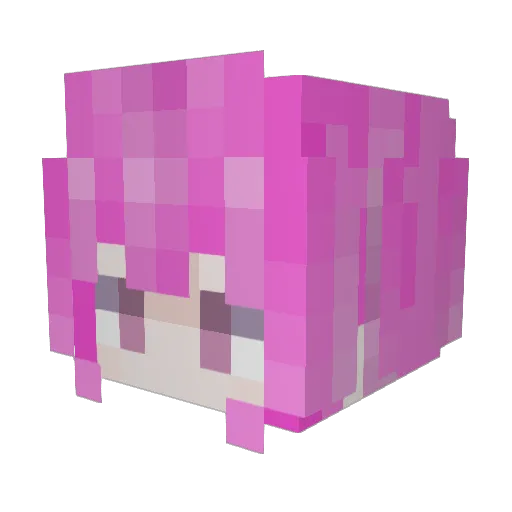 ying_da Minecraft avatar head, 3D render