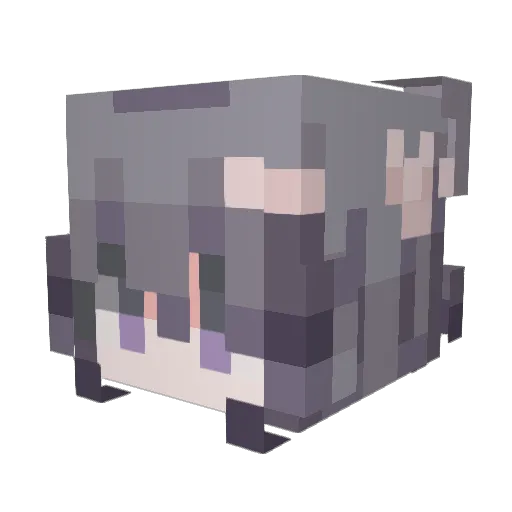 yingdao_ma_yi Minecraft avatar head, 3D render
