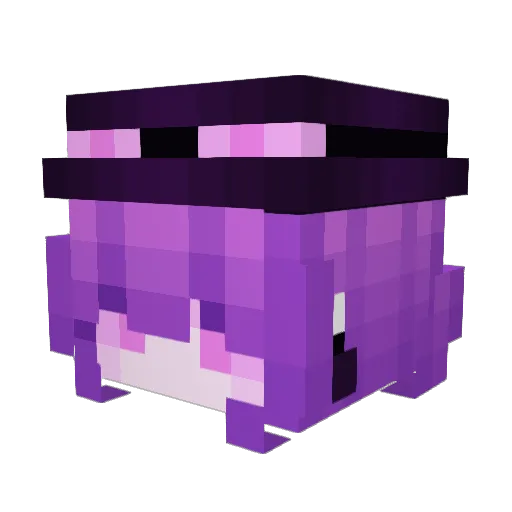 yingmoumei Minecraft avatar head, 3D render