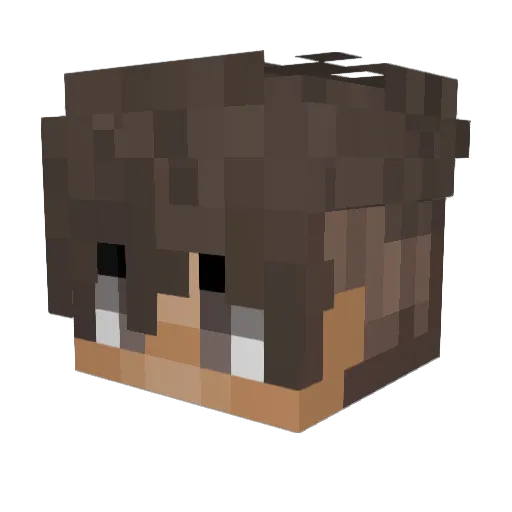 yingzishou Minecraft avatar head, 3D render