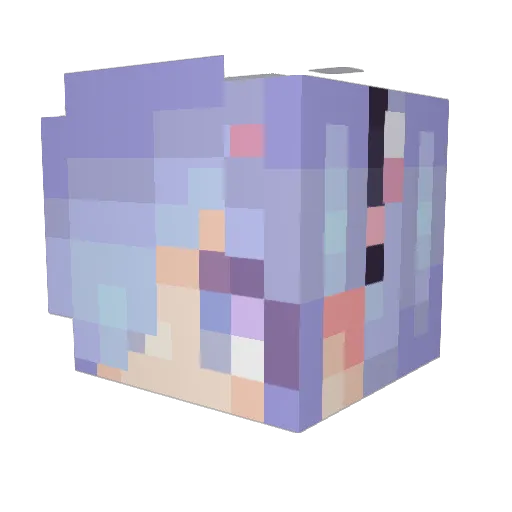 yip0425 Minecraft avatar head, 3D render