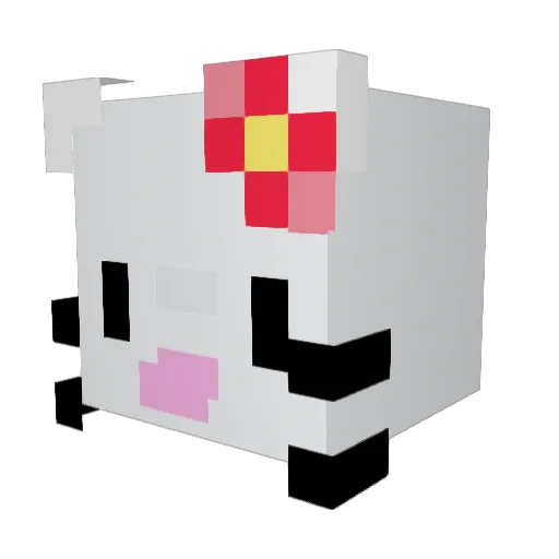 yipeekiyayay Minecraft avatar head, 3D render