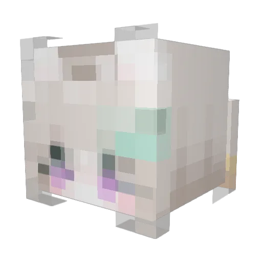 yiqiu1 Minecraft avatar head, 3D render