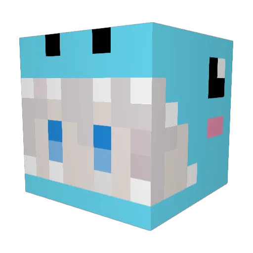 yiranxiaohui Minecraft avatar head, 3D render