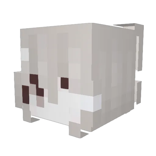 yisae Minecraft avatar head, 3D render