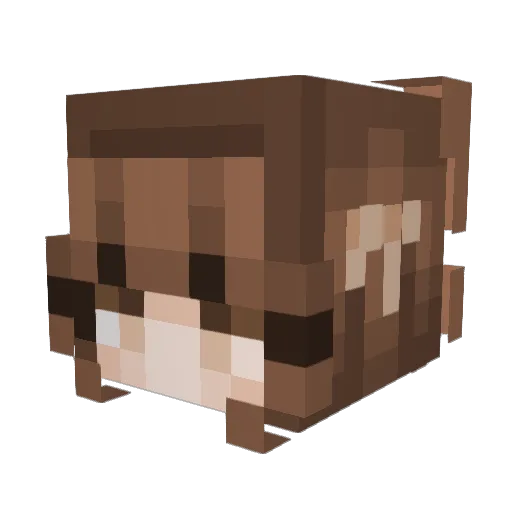 yisd Minecraft avatar head, 3D render