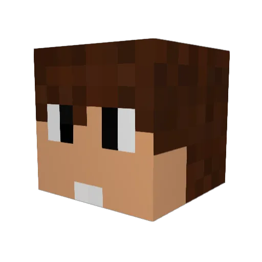 yishay1 Minecraft avatar head, 3D render