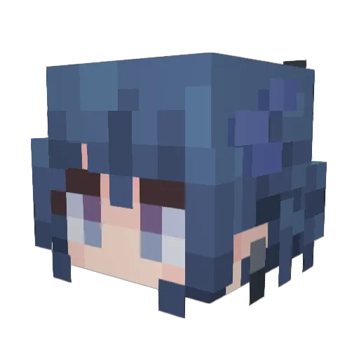 yisi14 Minecraft avatar head, 3D render