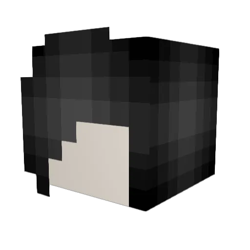 yissa Minecraft avatar head, 3D render