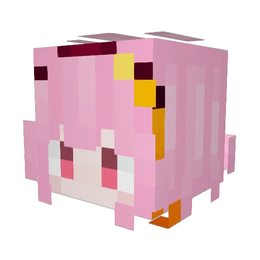 yitiankong Minecraft avatar head, 3D render
