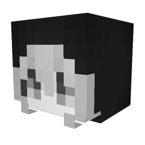 yivans Minecraft avatar head, 3D render