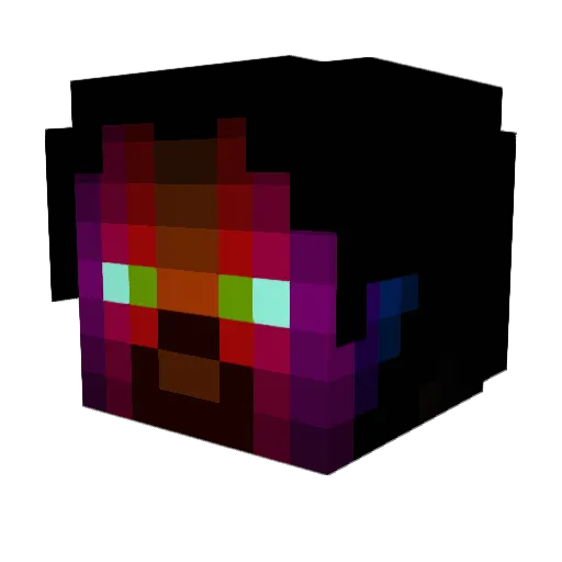 yiwei777 Minecraft avatar head, 3D render