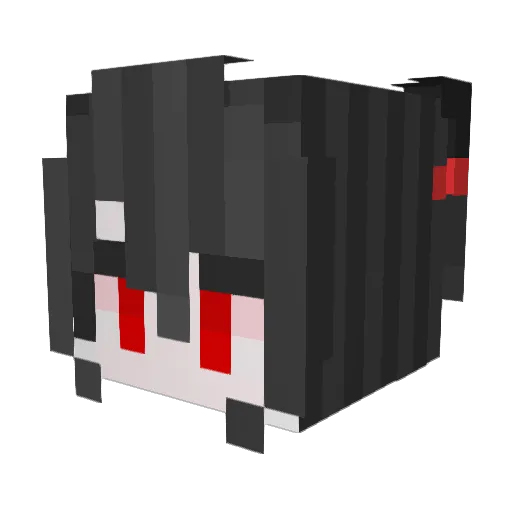yiyi_77 Minecraft avatar head, 3D render