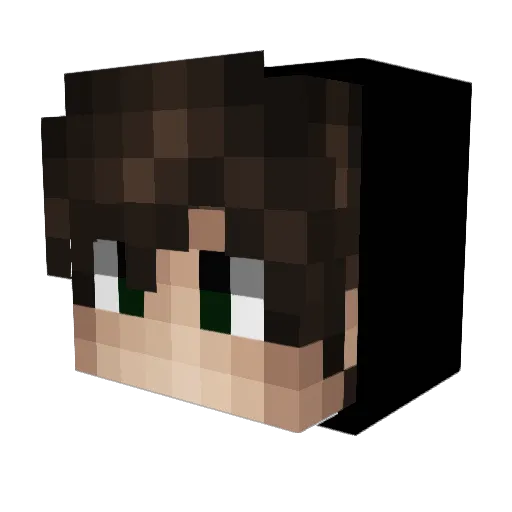 yiyifang Minecraft avatar head, 3D render