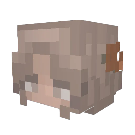 yiys Minecraft avatar head, 3D render
