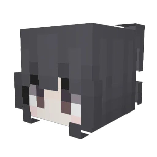 yiyue_yy Minecraft avatar head, 3D render