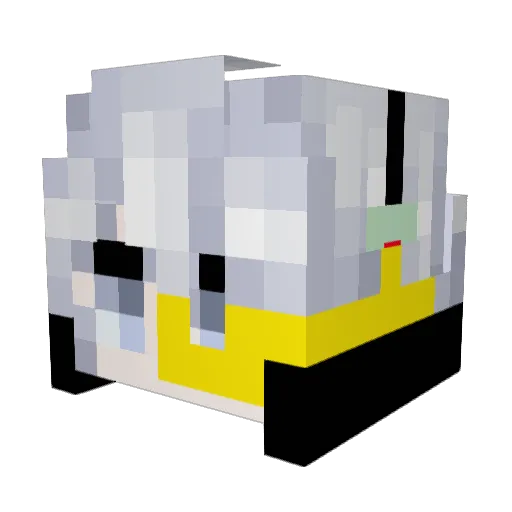 yizit Minecraft avatar head, 3D render