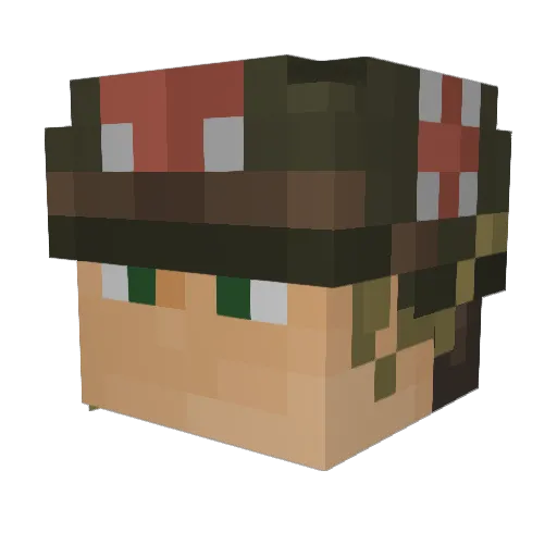 yj553 Minecraft avatar head, 3D render