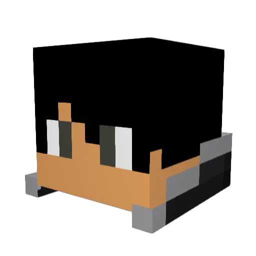 yjanoskyt Minecraft avatar head, 3D render