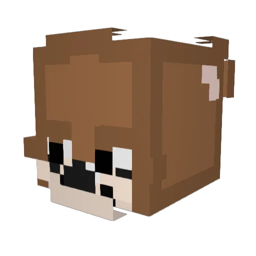 yjbdqkm Minecraft avatar head, 3D render