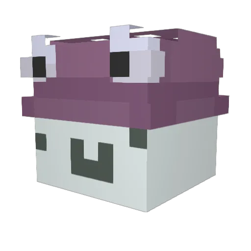 yjhllpp Minecraft avatar head, 3D render