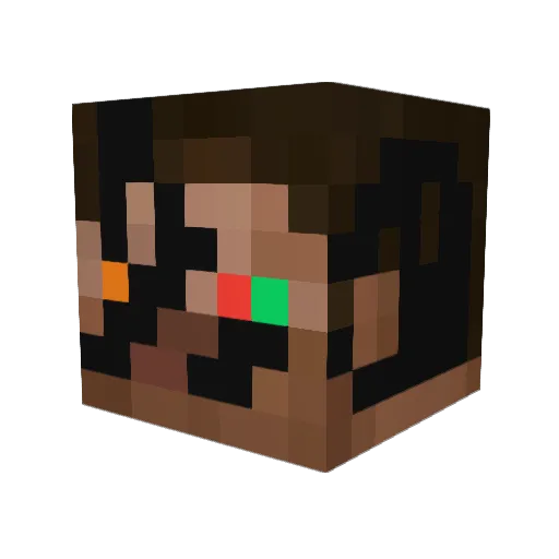 yjimq Minecraft avatar head, 3D render