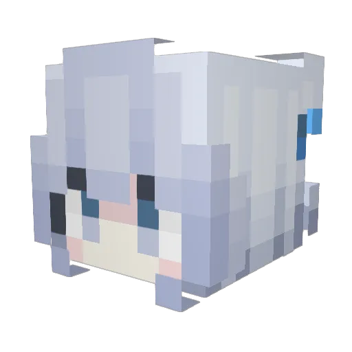 yjjs20034 Minecraft avatar head, 3D render