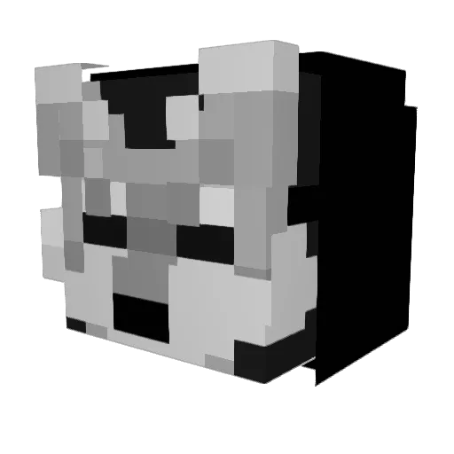yjlaxf Minecraft avatar head, 3D render