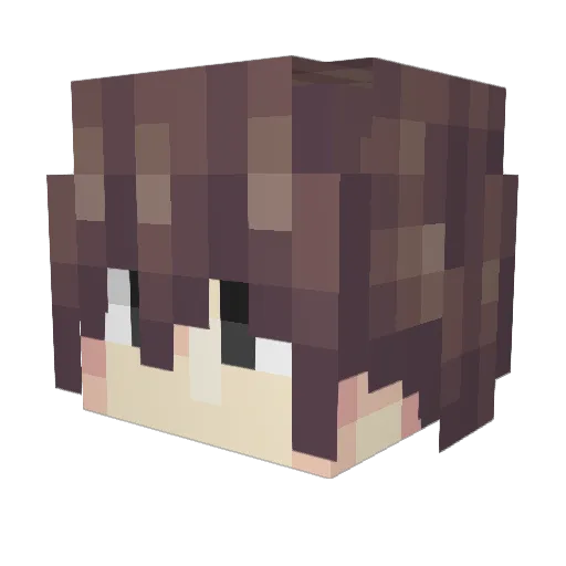 yjmcnny Minecraft avatar head, 3D render