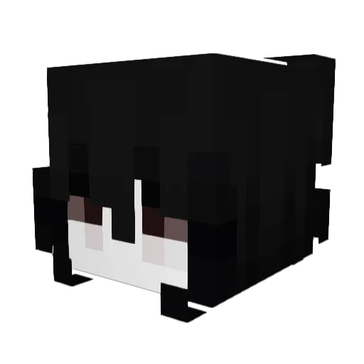 yjqnas Minecraft avatar head, 3D render