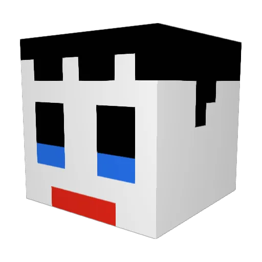 yjs037 Minecraft avatar head, 3D render
