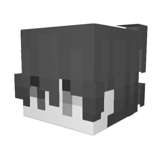 yjsj Minecraft avatar head, 3D render