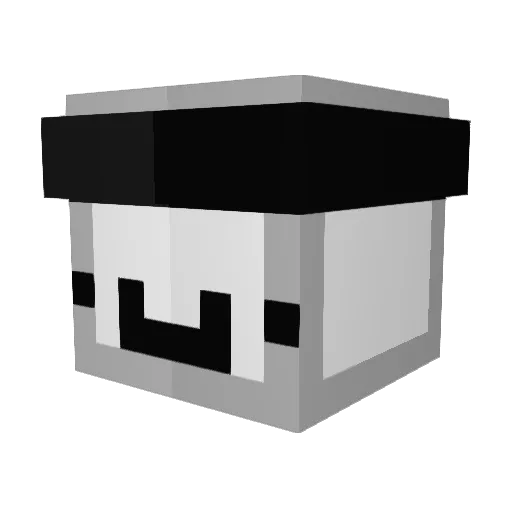 ykAches Minecraft avatar head, 3D render