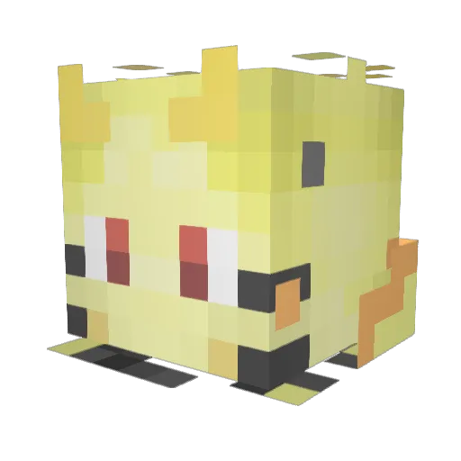 ykRakiki Minecraft avatar head, 3D render