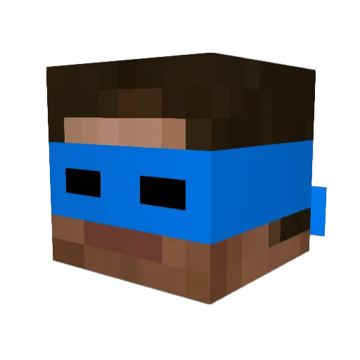 yk_sleepyy Minecraft avatar head, 3D render