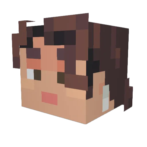 ykado_Smith Minecraft avatar head, 3D render