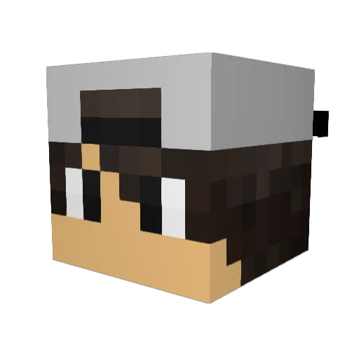 ykauanzin_ Minecraft avatar head, 3D render