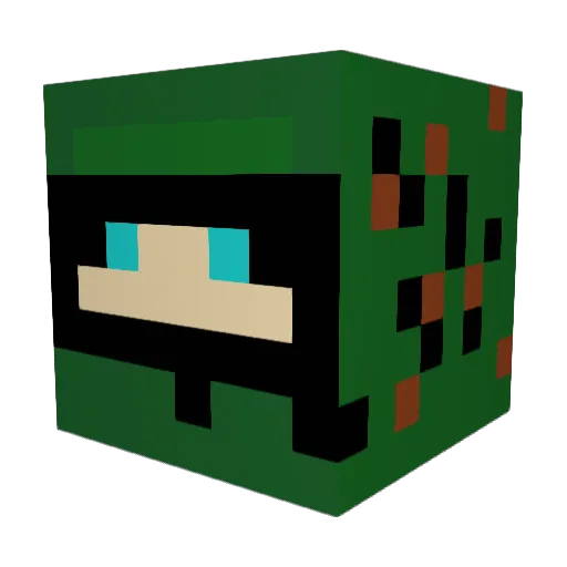 ykb415 Minecraft avatar head, 3D render